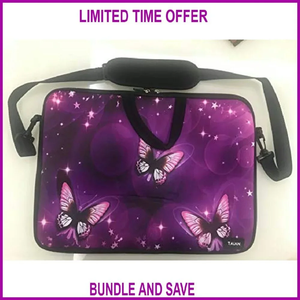 15.6-Inch Neoprene Laptop Messenger Bag with Adjustable Strap